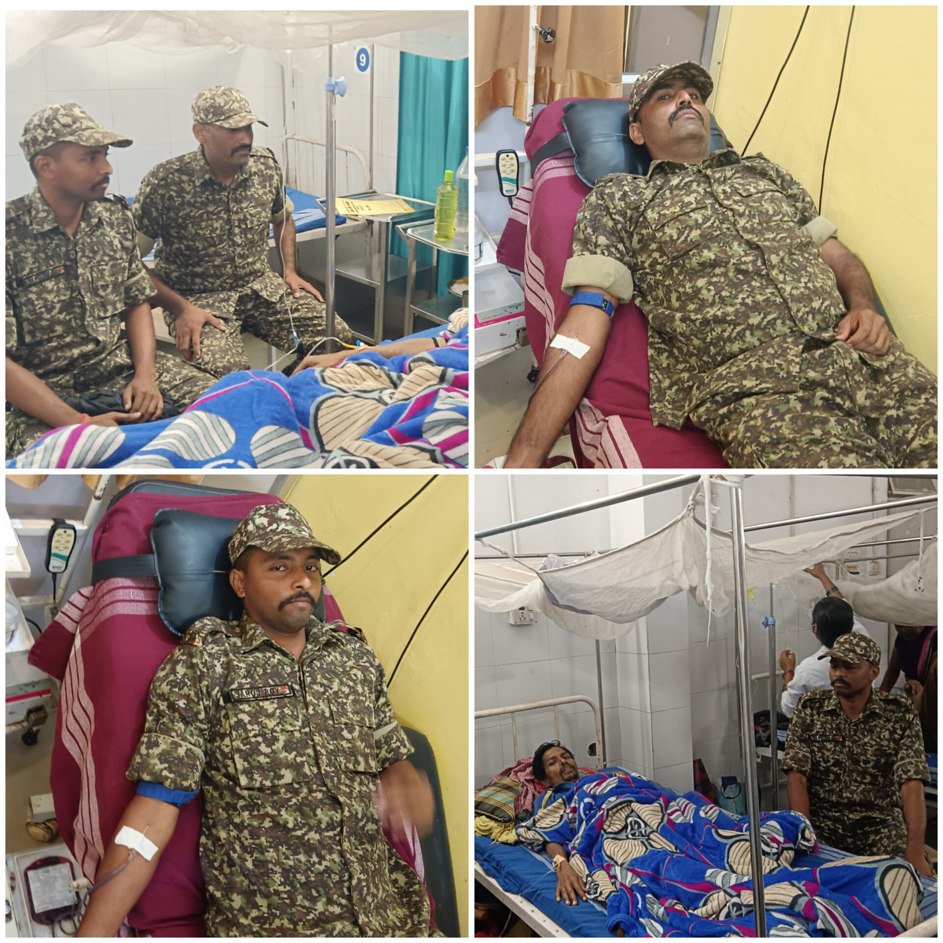 आईटीबीपी के जवानों ने रक्तदान कर बचाया एक मरीज की जान